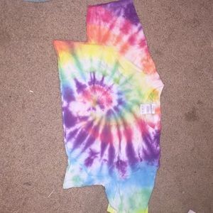 Rainbow tie dye shirt